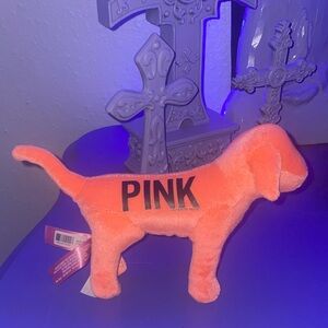 PINK Victoria's Secret Neon Plush Dog